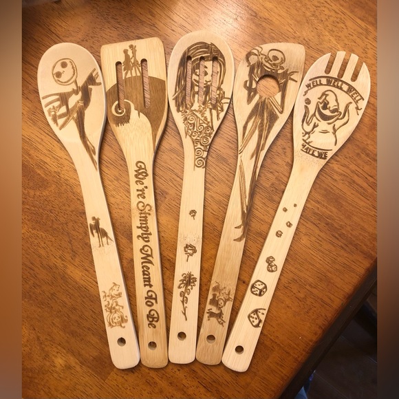 Other - RESTOCK; Bamboo 5-Piece Set; The Nightmare Before Christmas; Burned Design
